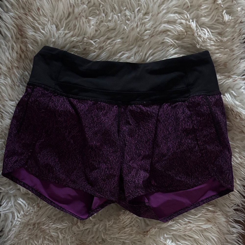 Purple and Black Athletic Shorts